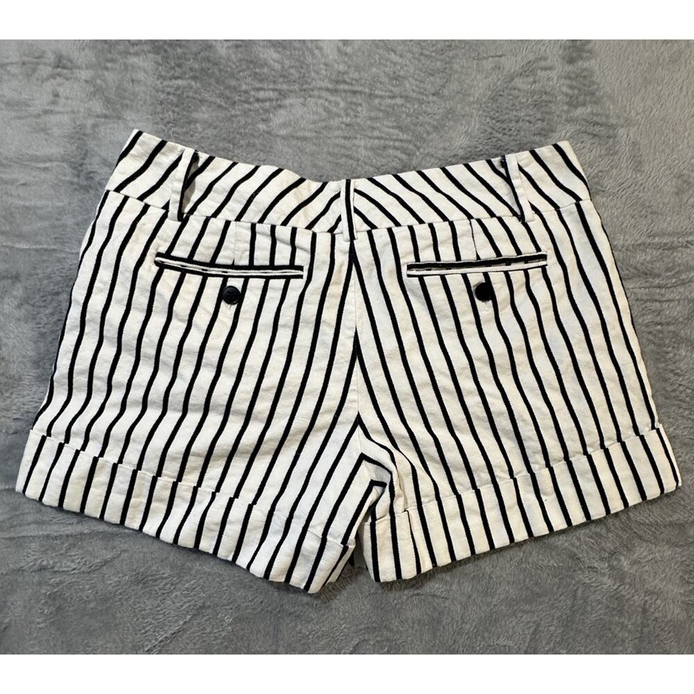 New York & Company 7th Avenue Suiting Collection Shorts Women’s Size 6 BLK&white - Picture 2 of 8